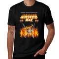Cool Autistic And Gay Skeleton Funny Meme Cursed Autism  Quick-drying T-Shirt