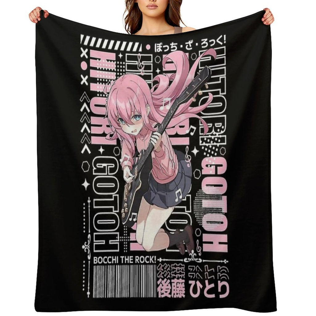 Bocchi The Rock Durable Throw Blanket