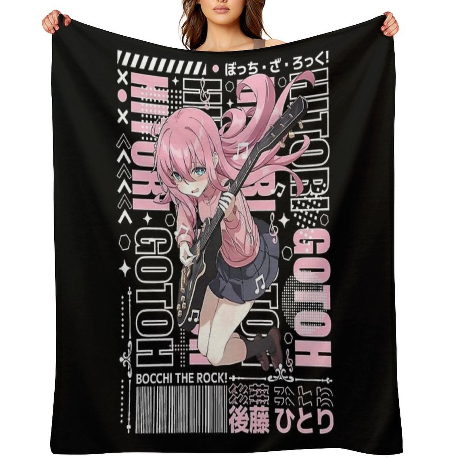Bocchi The Rock Durable Throw Blanket