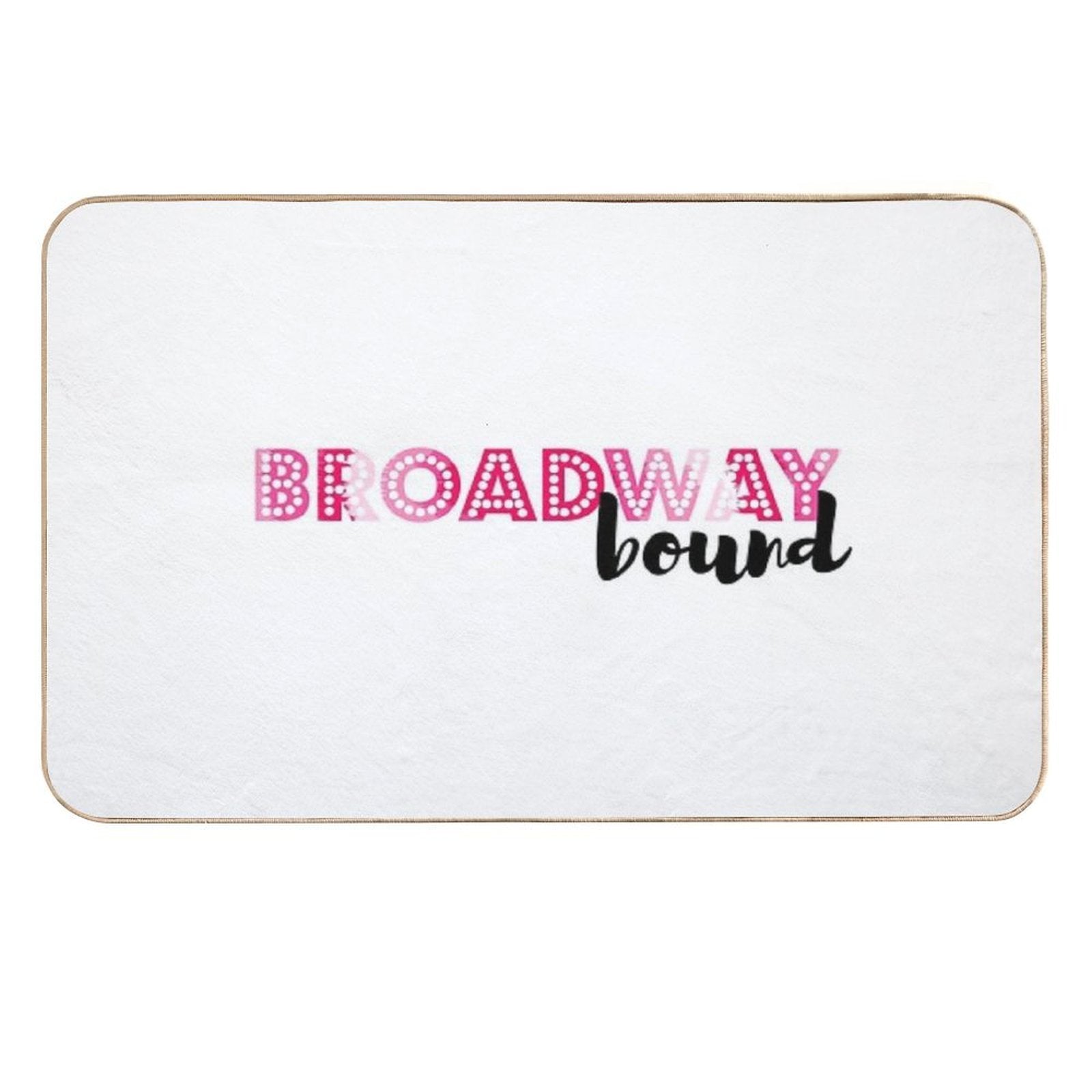 Broadway Bound Pink Tie Dye  Non-Slip Bath Mat