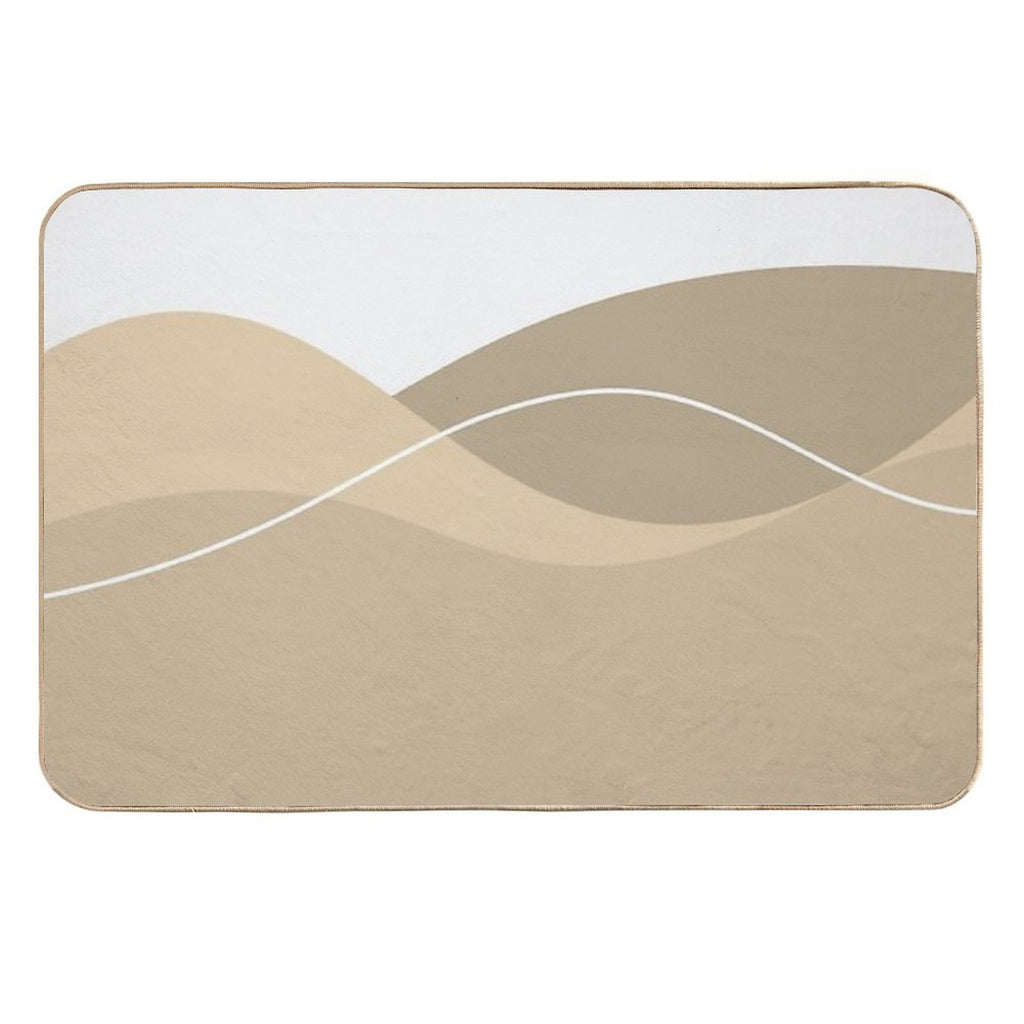Gorgeous Brown Aesthetic Big Overlap Items  Toxin-Free Bath Mat