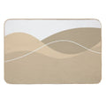 Gorgeous Brown Aesthetic Big Overlap Items  Toxin-Free Bath Mat