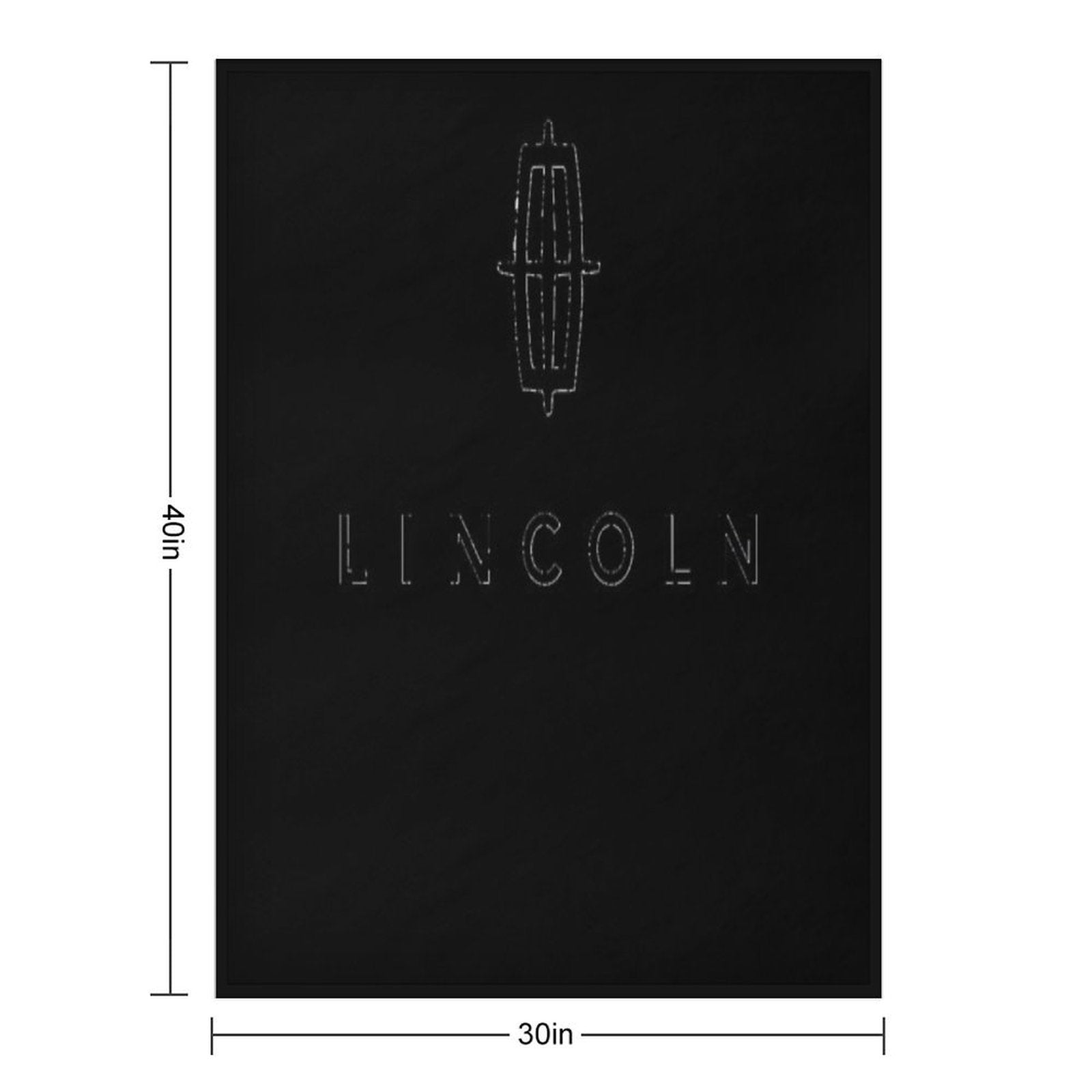 BEST SELLER   Lincoln Logo Merchandise Eco-conscious Throw Blanket