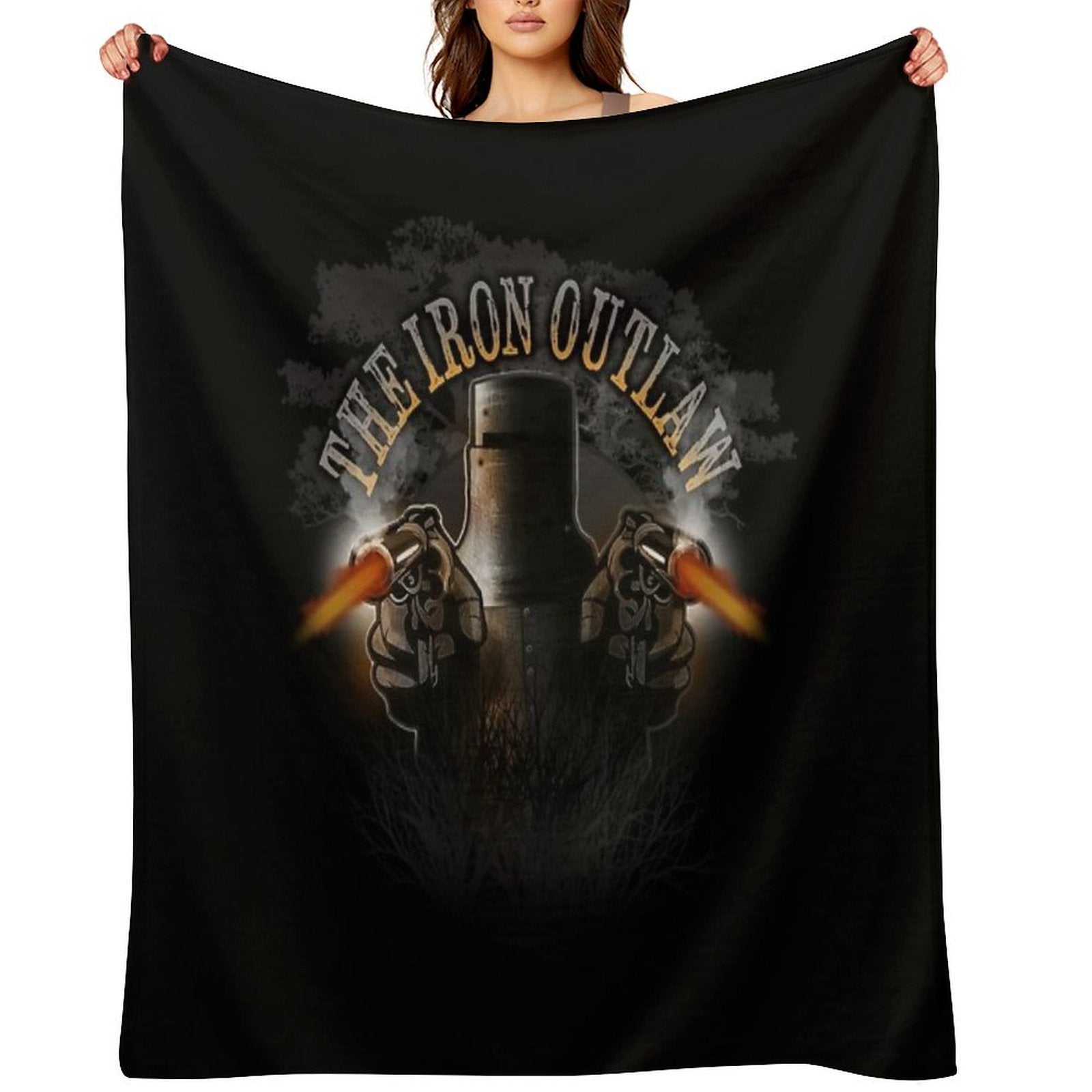 Ned Kelly Sustainable Throw Blanket