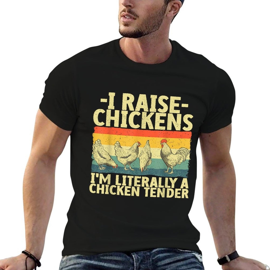 Chicken Gift Chicken Lover Accessories & Stuff Unisex-Adult Black Small Funny Chicken Tender Art Poultry Chicken Farmer  Classic T-Shirt