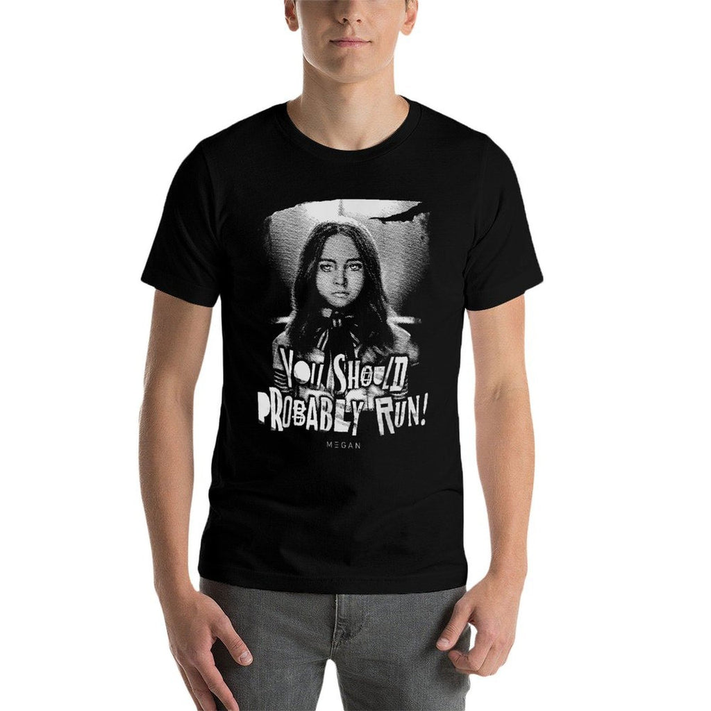 M3GAN You Should Probably Run Vintage Poster Style  Soft T-Shirt