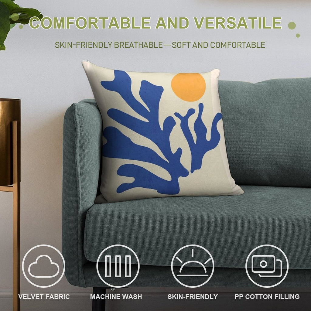 Sunshine Matisse Soft Fade-Resistant Throw Pillow