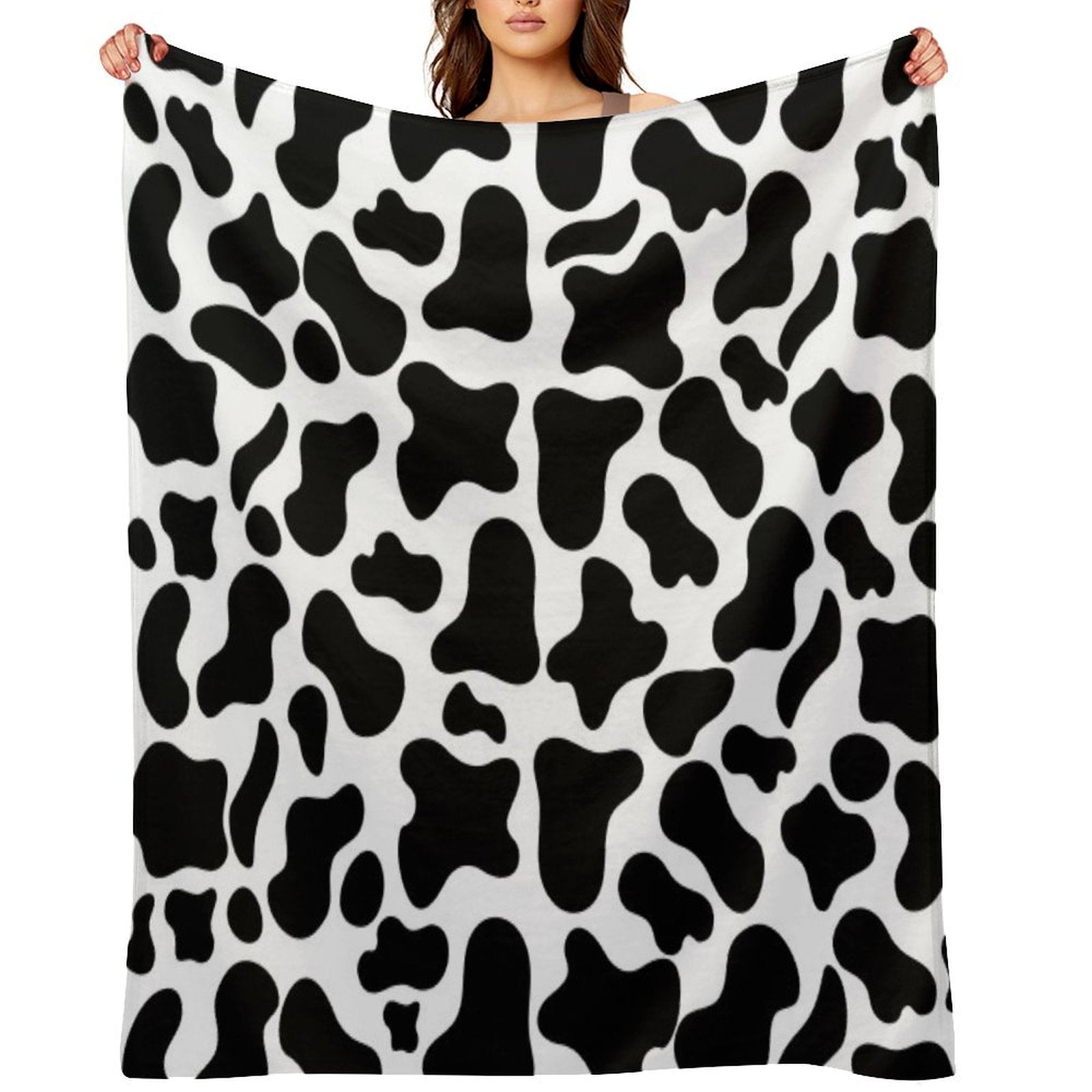 Cow Print Anti-pilling Throw Blanket