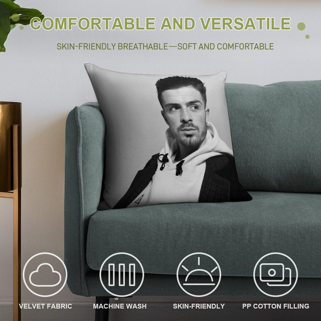Jack G Soft Fade-Resistant Throw Pillow