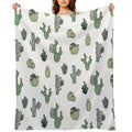 Cacti Sloths Comfort Throw Blanket