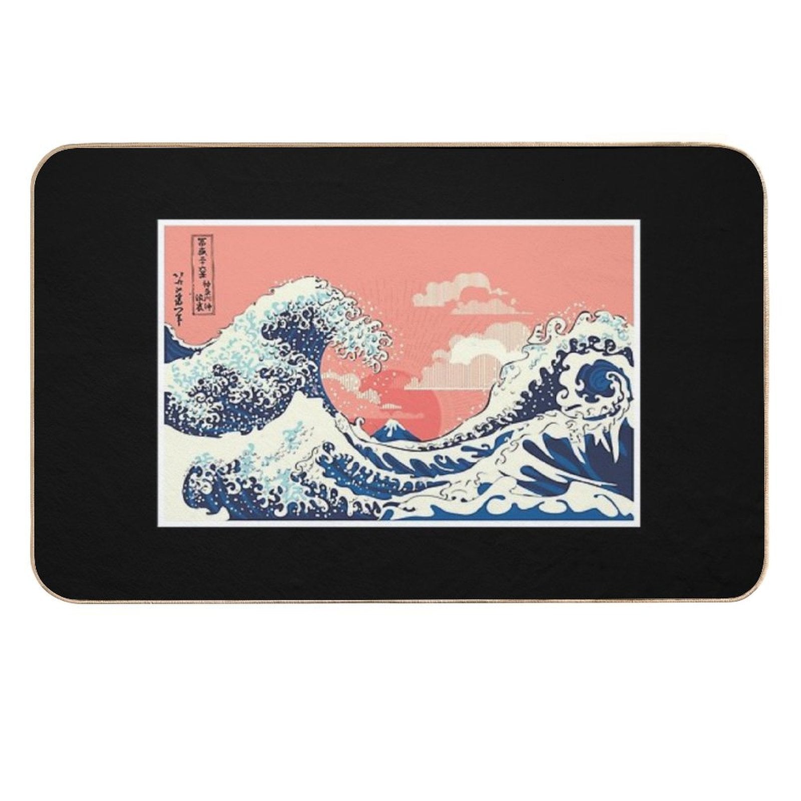 Great Wave of Kanagawa  Fade-Resistant Bath Mat