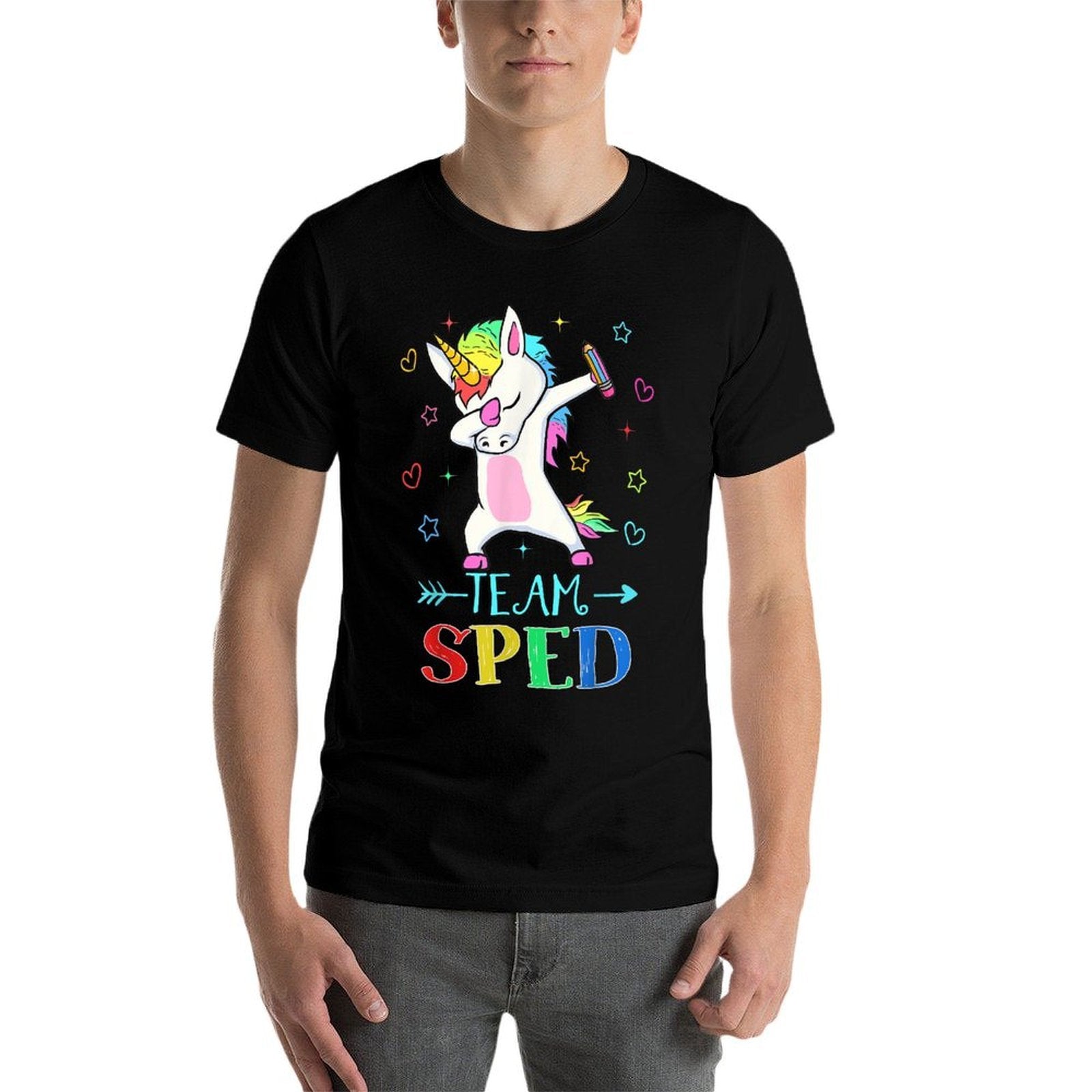 Team Sped Dabbing Unicorn Funny Back To School Gift  Durable T-Shirt