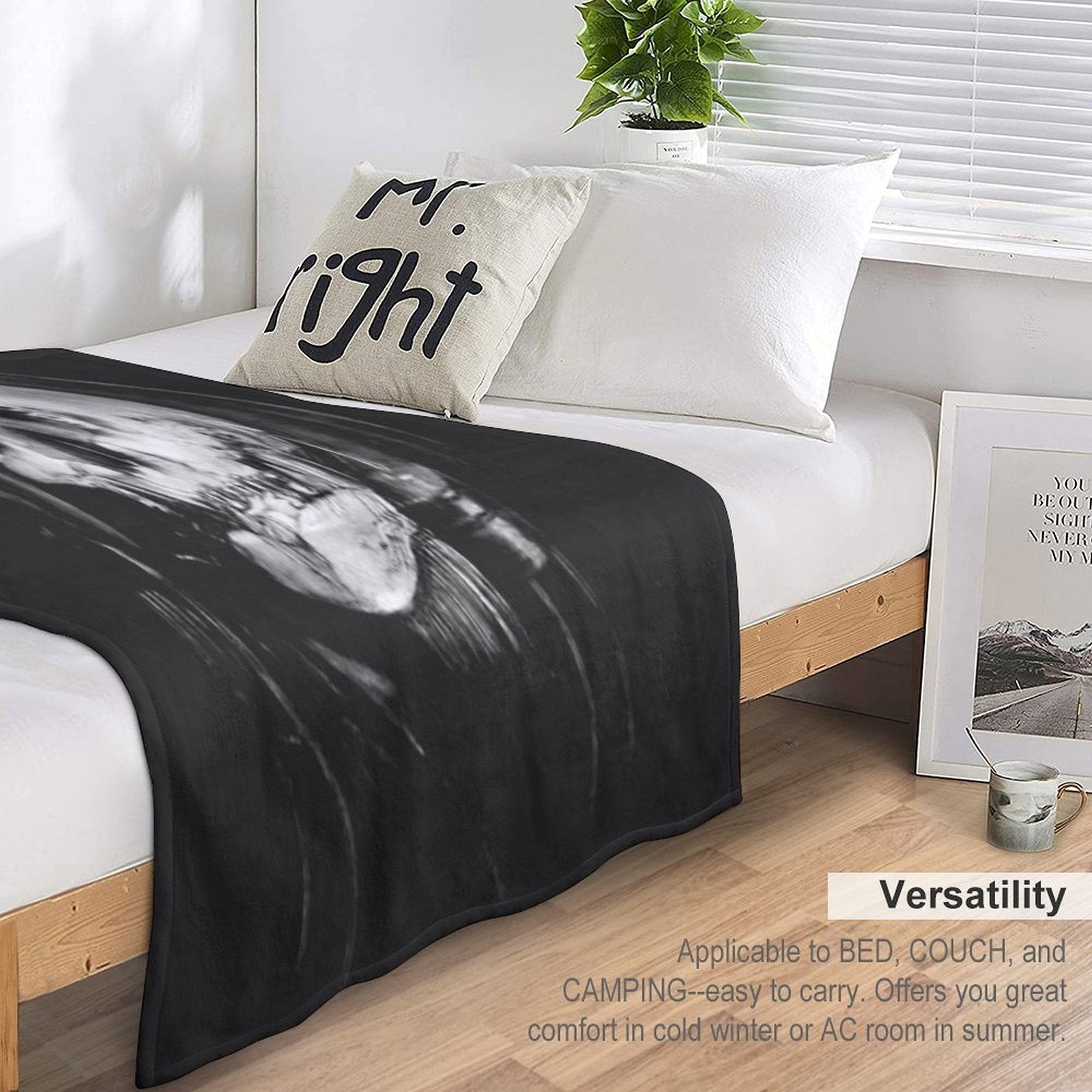 All Is Vanity Sustainable Throw Blanket