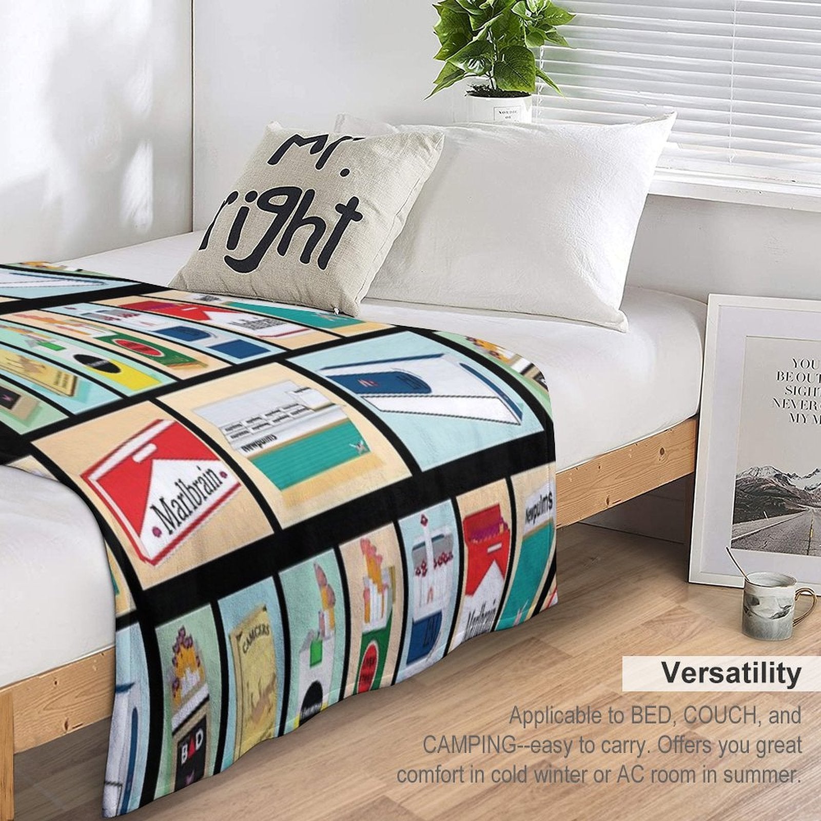 All Anti Smoking Cigarettes Boxes Anti-pilling Throw Blanket