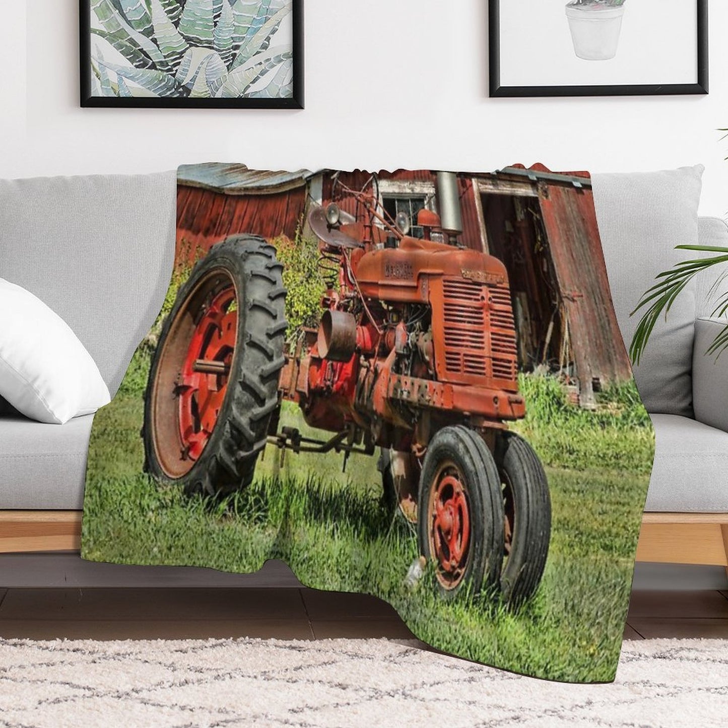 1952 Farmall Tractor Versatility Throw Blanket