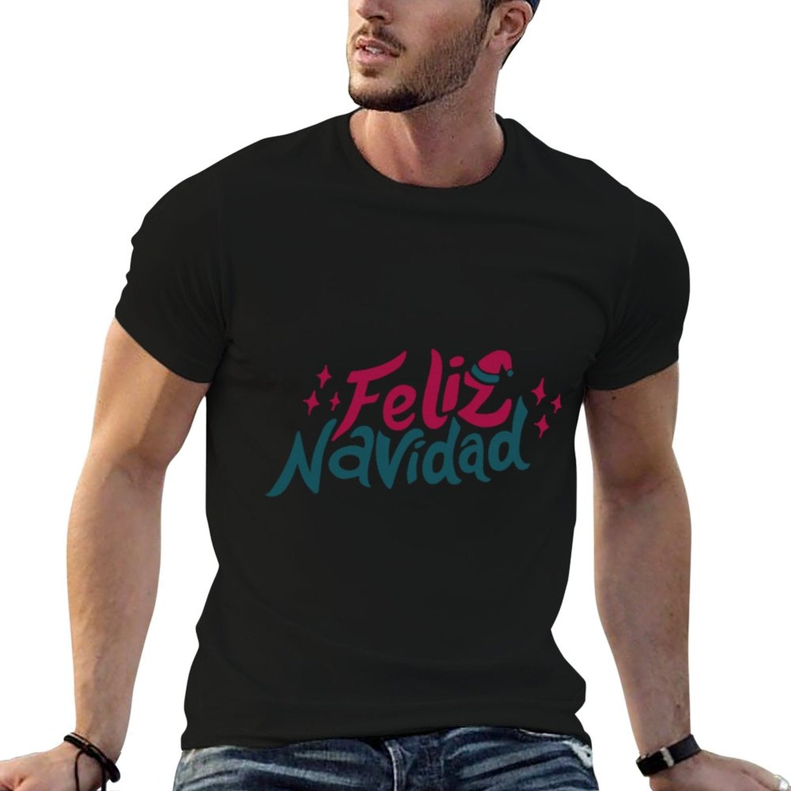 Feliz Navidad Merry Christmas In Spanish Spanish Xmas  Graphic-printed T-Shirt