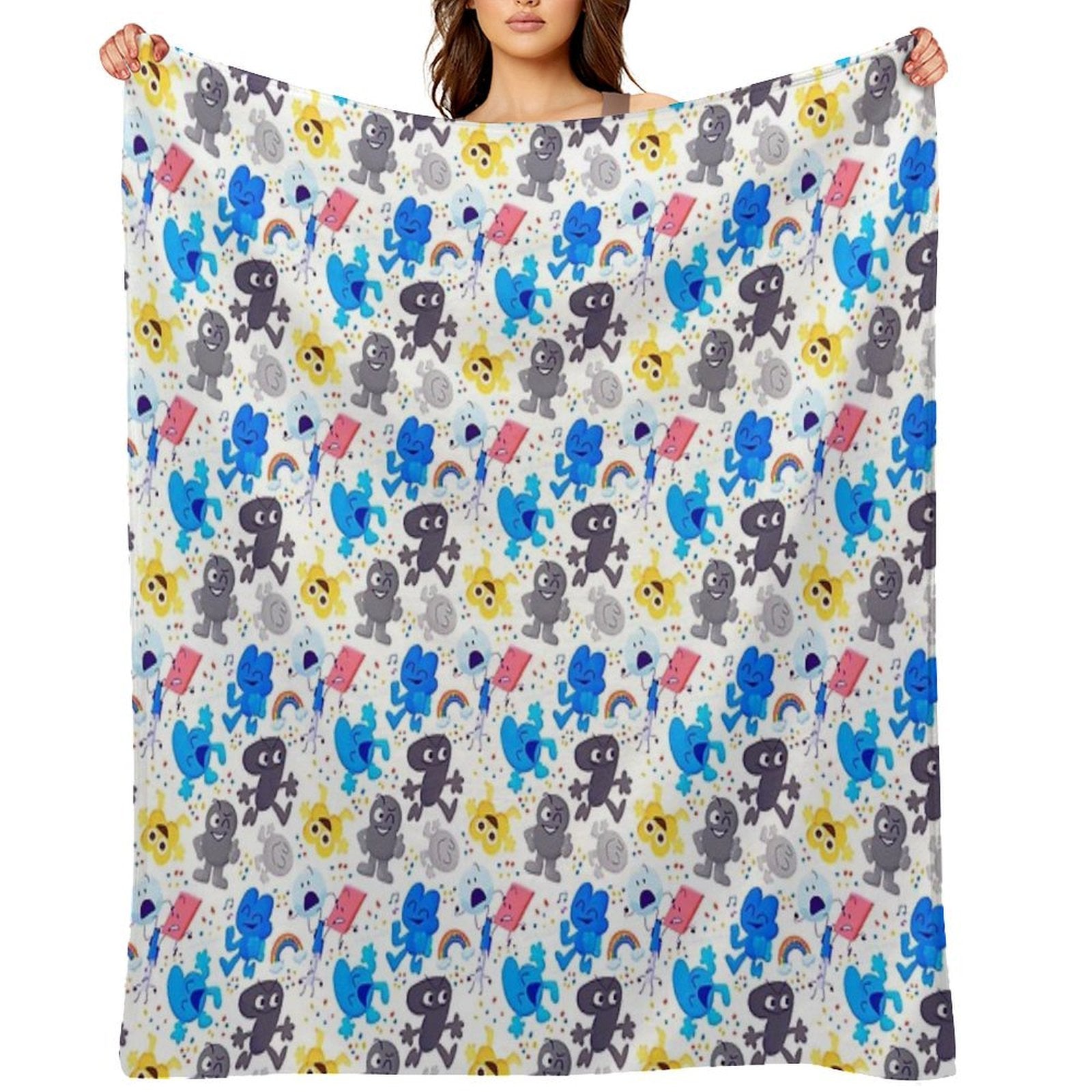 Bfdi Pattern Quick-dry Throw Blanket