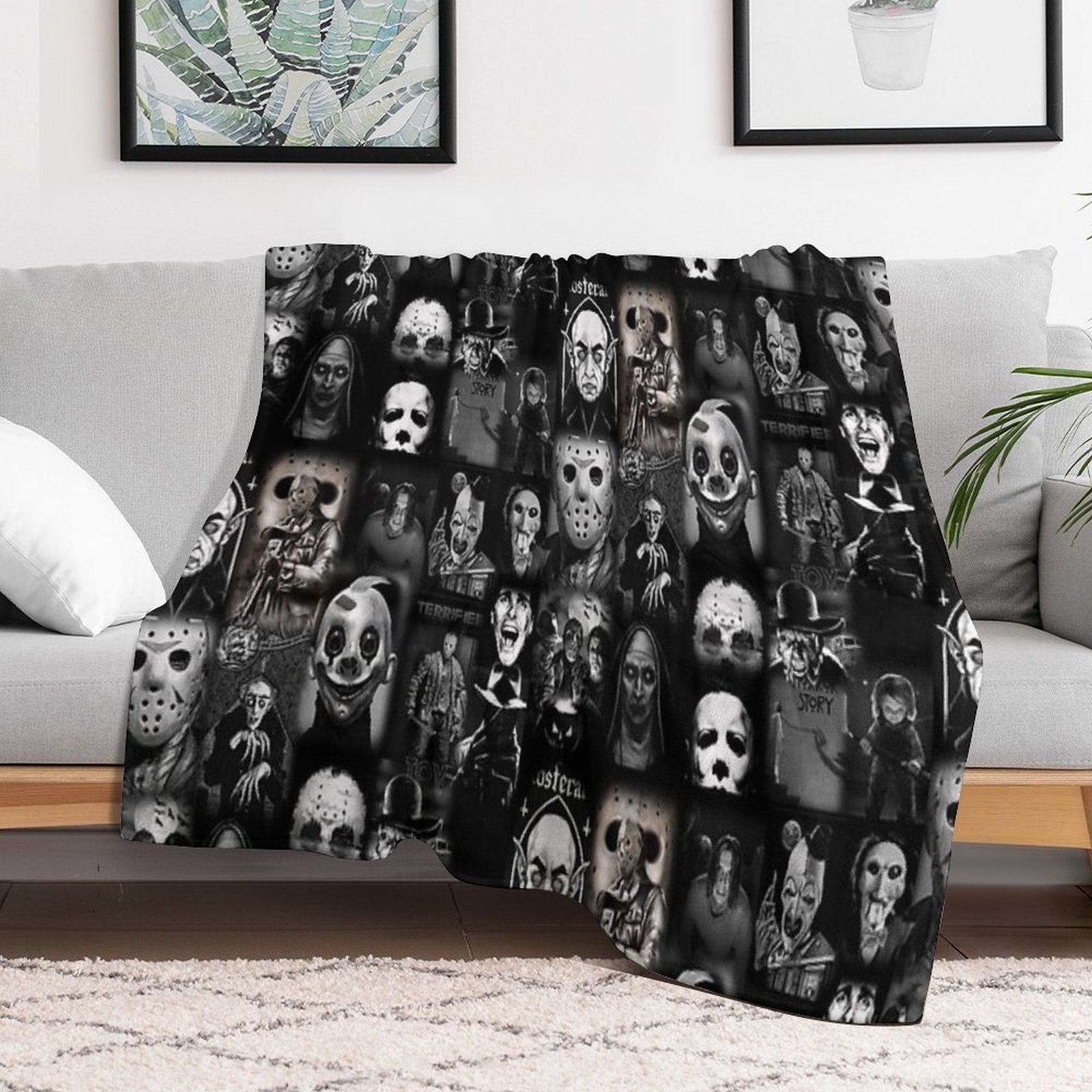 Horror Anti-pilling Throw Blanket