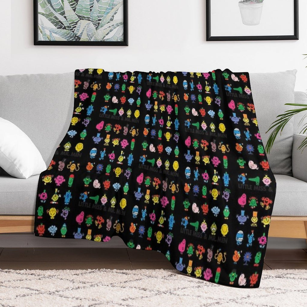 Little Miss Mr. Men Lightweight Throw Blanket