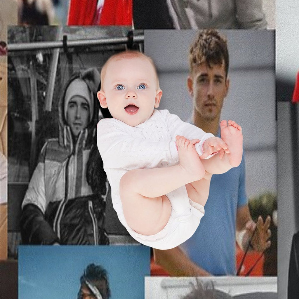Charles Leclerc Picture Collage Premium Throw Blanket