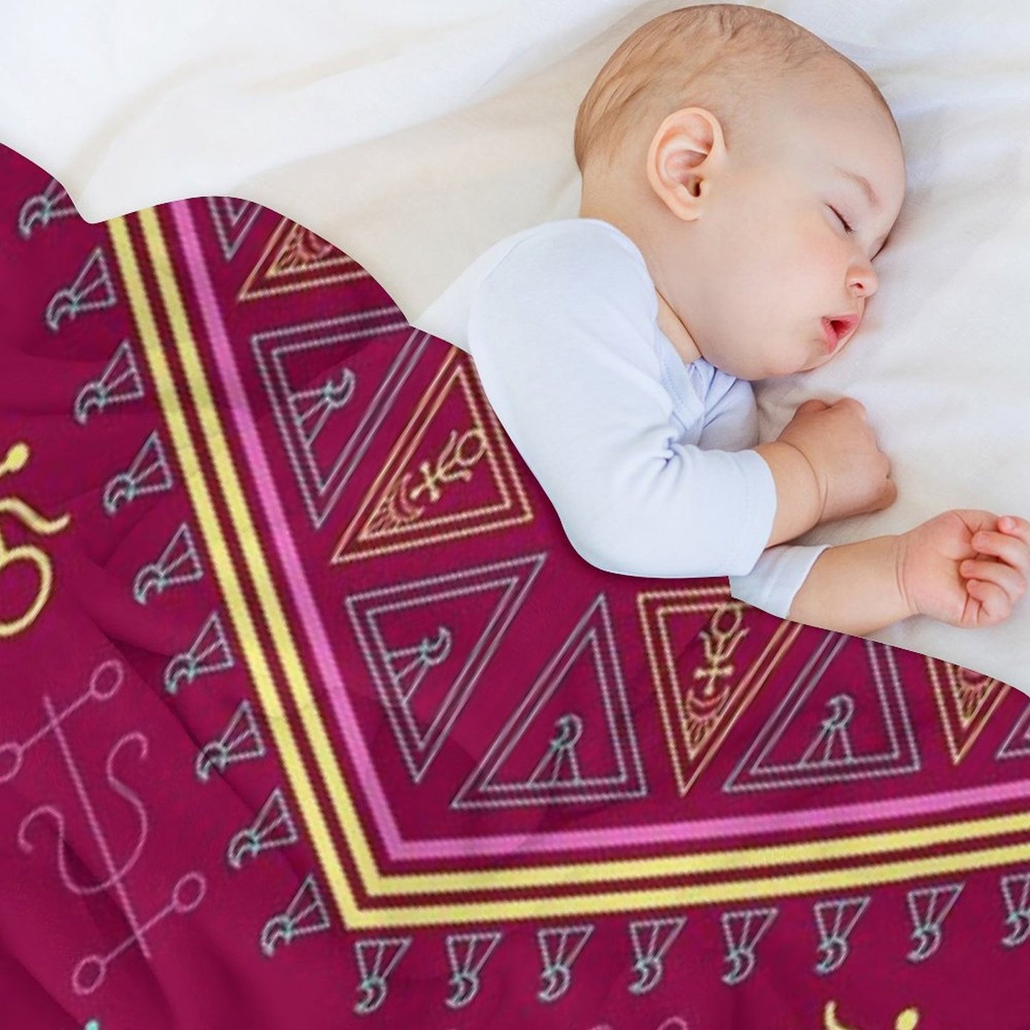 Mollymauk Tealeaf Inspired Print Velvety-soft Throw Blanket