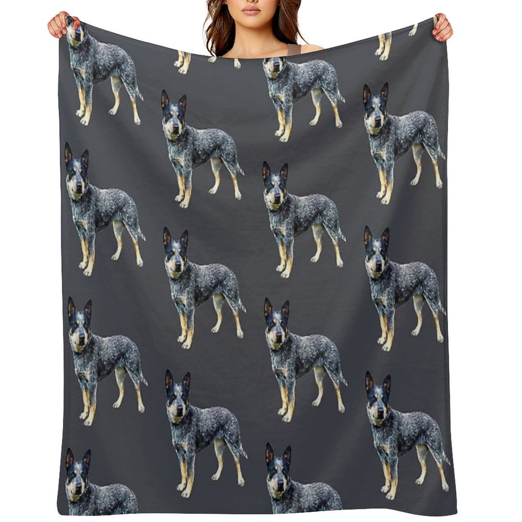 Blue Heeler Australian Cattle Dog Comfort Throw Blanket