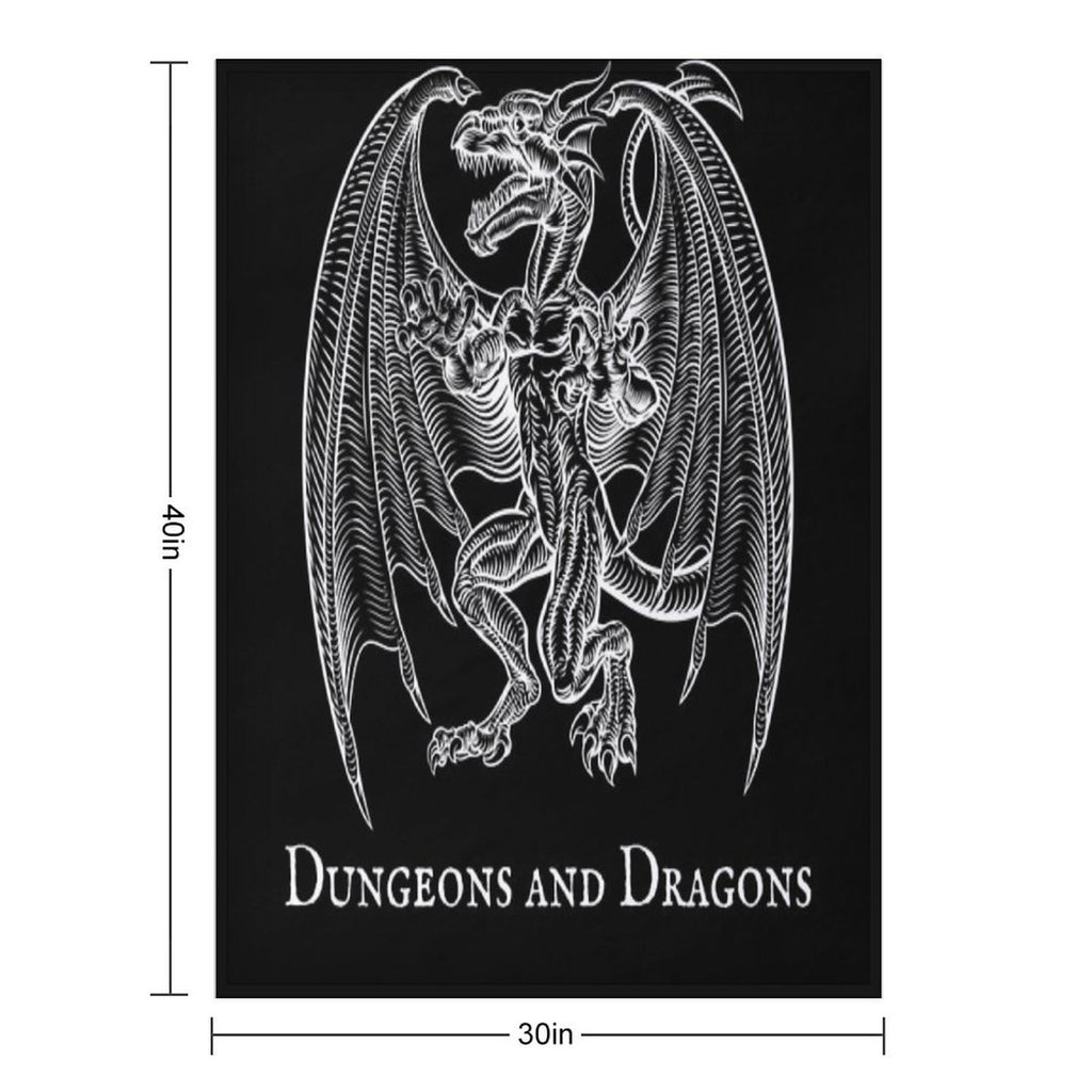 Dungeons And Dragons Design Plush Throw Blanket