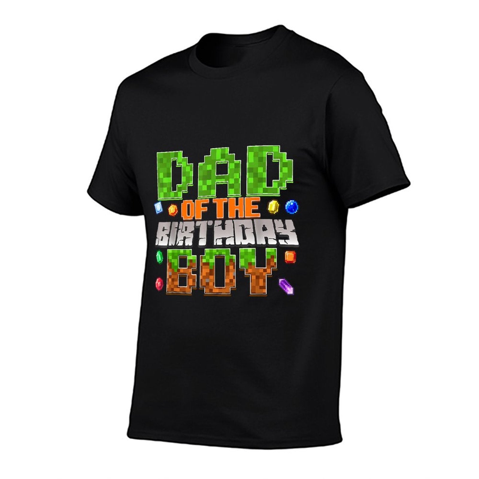 Dad Of The Birthday Boy Party Video Gamer Pixel Number  Breathable T-Shirt