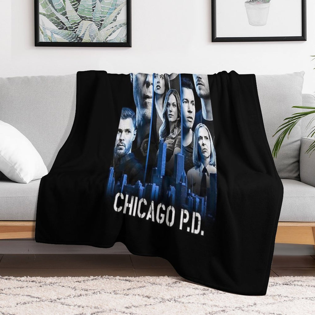 Black Graphic Chicago Med.Thank You For The Memories Signatures Lightweight Throw Blanket