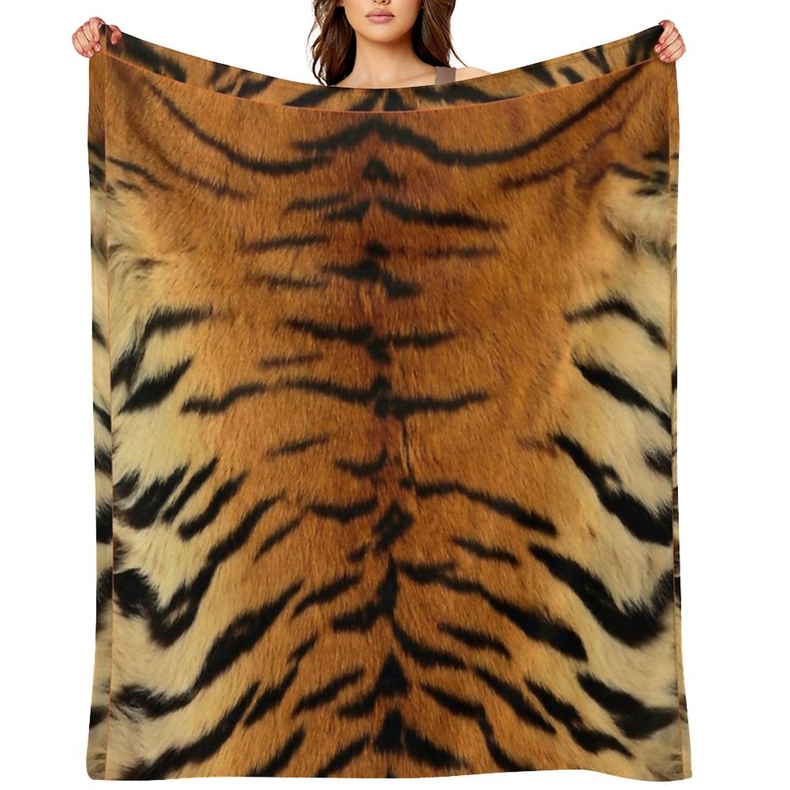 Wild Tiger Pattern Durable Throw Blanket