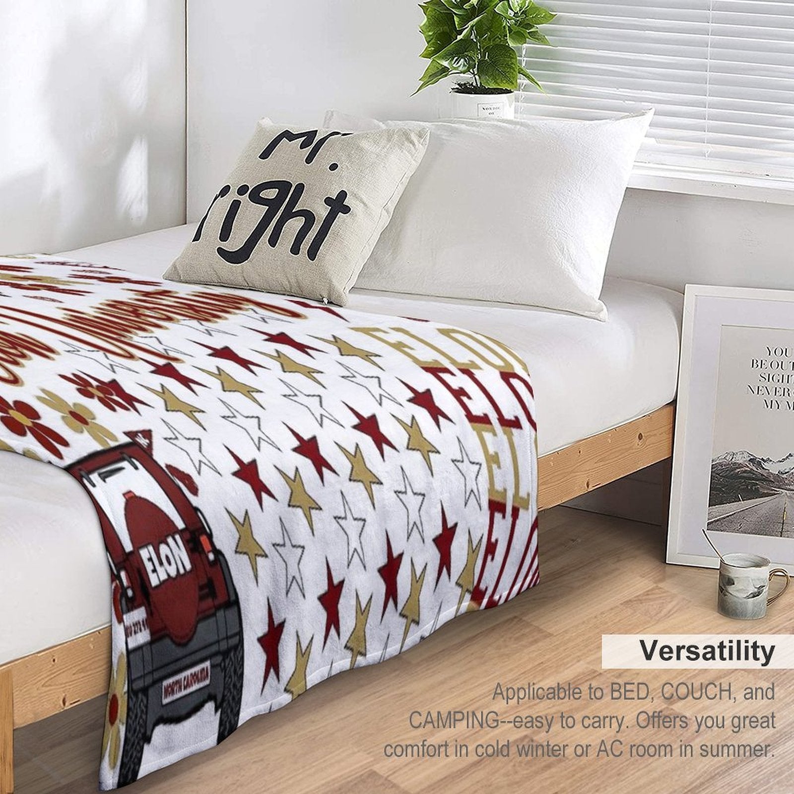 Elon Collage Quick-dry Throw Blanket