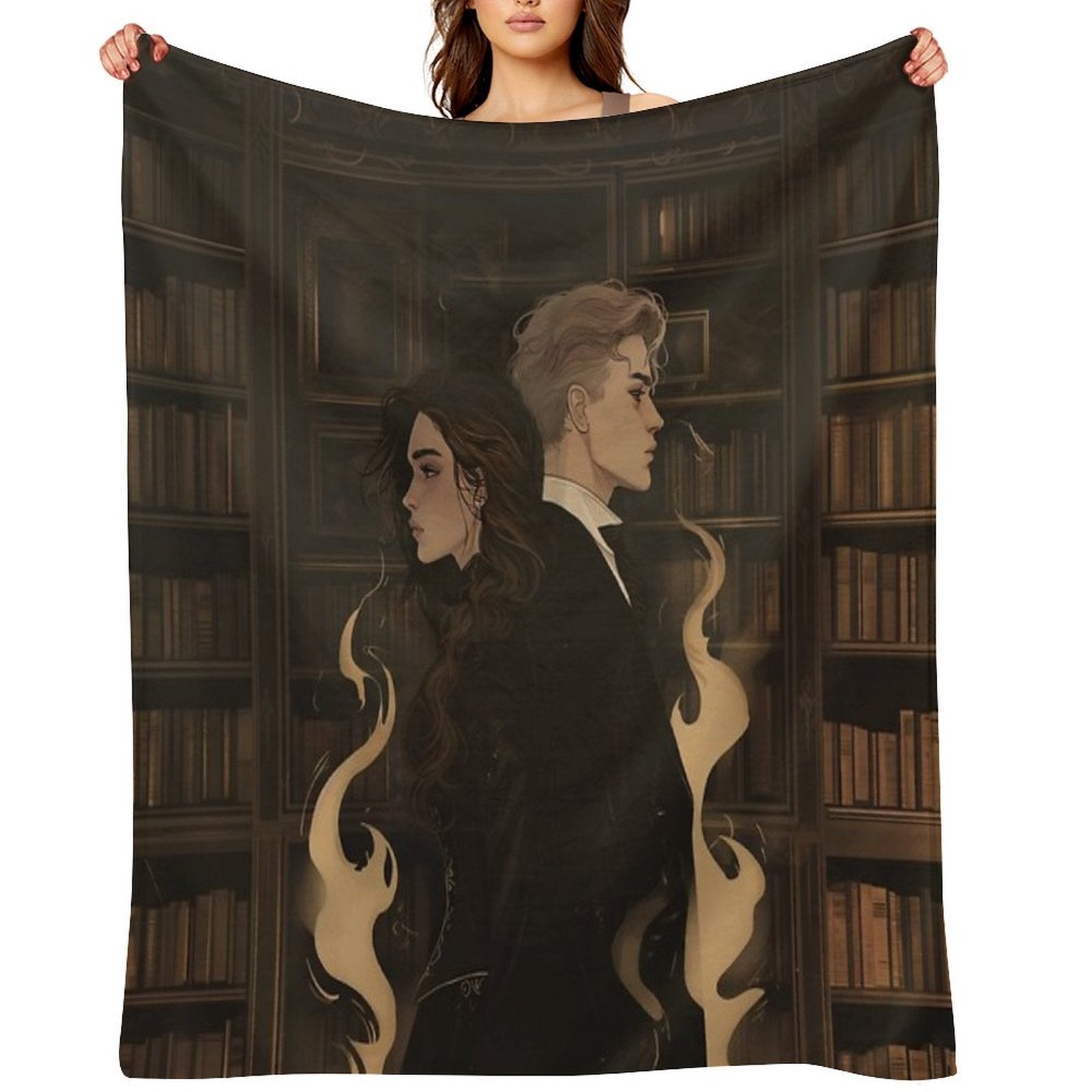 Dramione Shadow Sustainable Throw Blanket