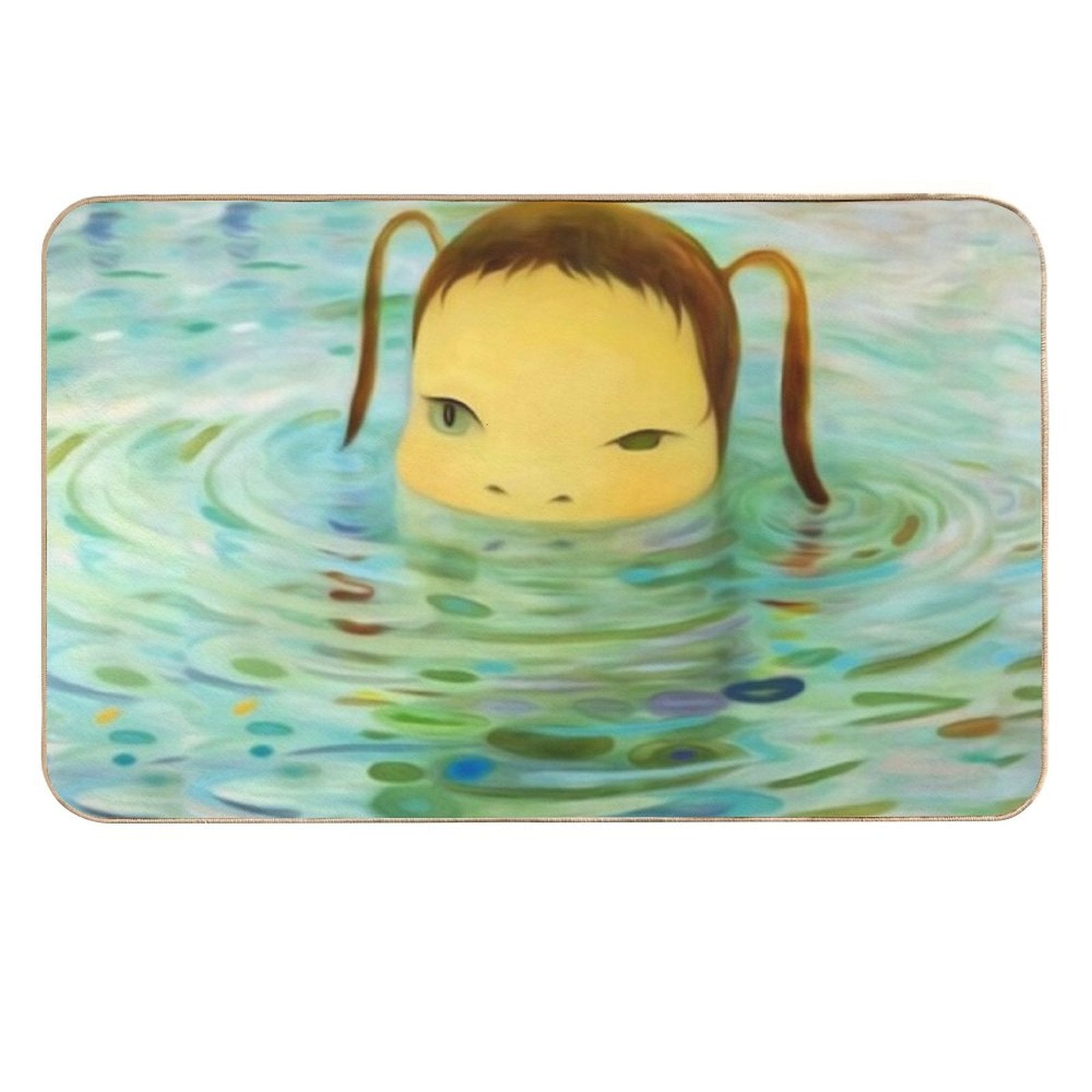 Yoshitomo Nara Pop Art  Absorbent Bath Mat