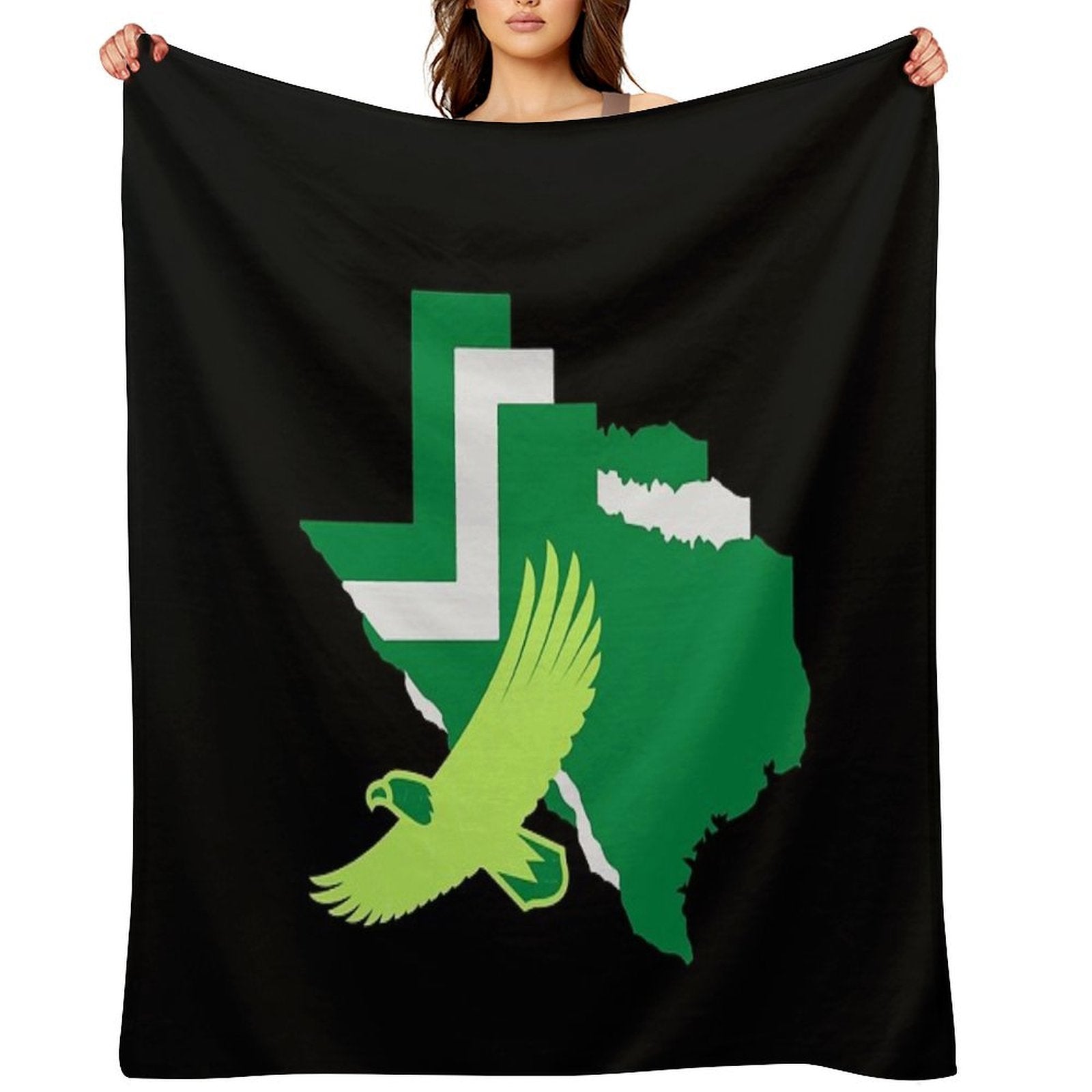 Texas Border, Mean Green Durable Throw Blanket