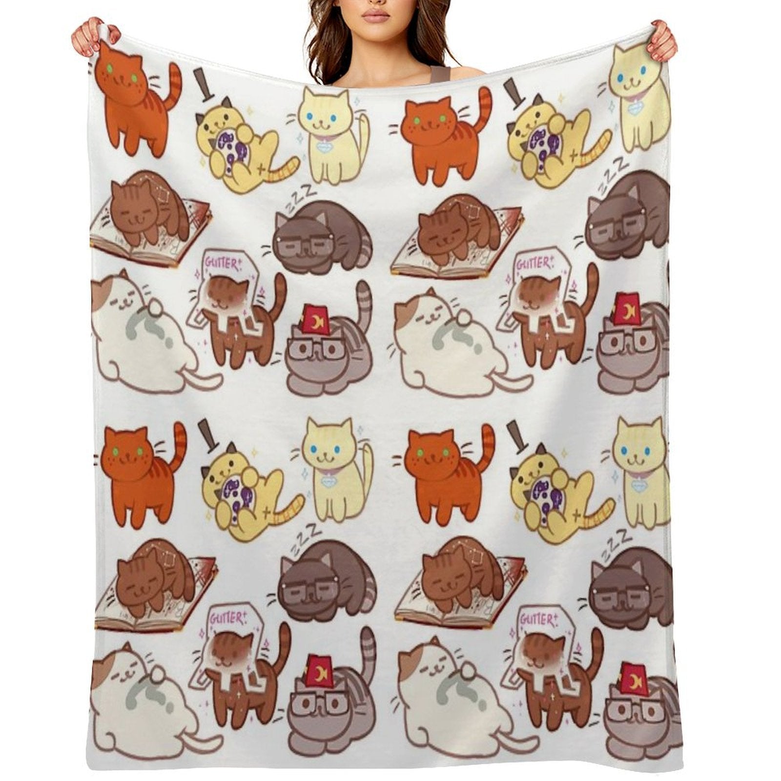 Kitty Falls Lightweight Throw Blanket
