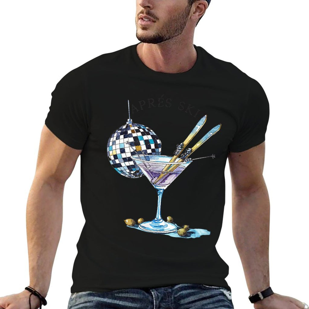 Après Ski Martini Winter Sport Christmas  Fade-proof Color T-Shirt