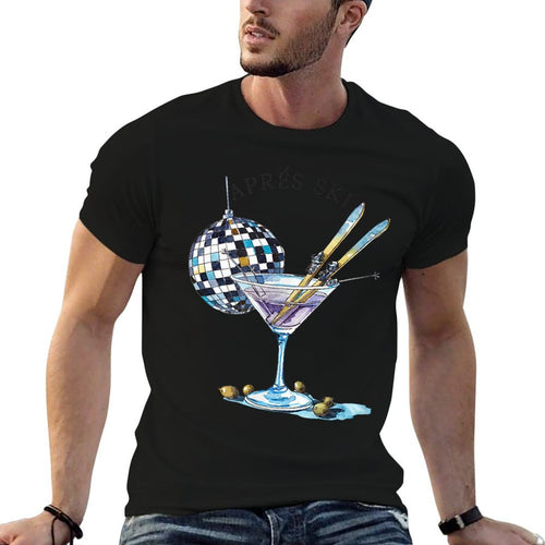 Après Ski Martini Winter Sport Christmas  Fade-proof Color T-Shirt