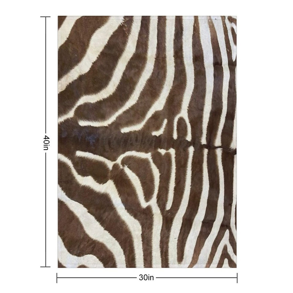 Furry Zebra Butt Photo Comfort Throw Blanket