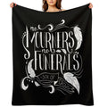 No Mourners. No Funerals Typography Comfort Throw Blanket