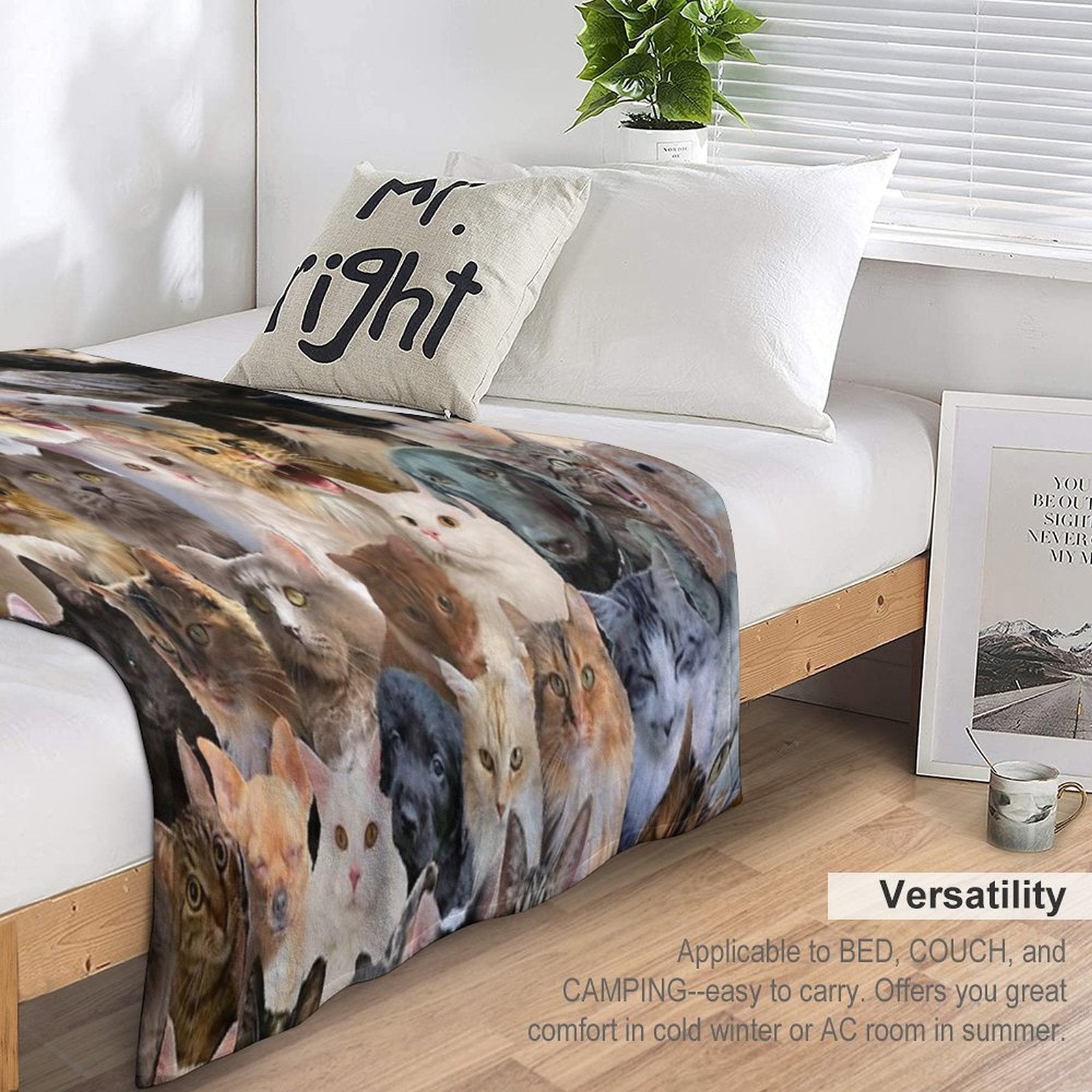 Cuteness Overload Wrinkle-free Throw Blanket