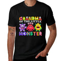 Grandma Of The Little Monster Birthday Party Family Monster  Slim-fit Cut T-Shirt