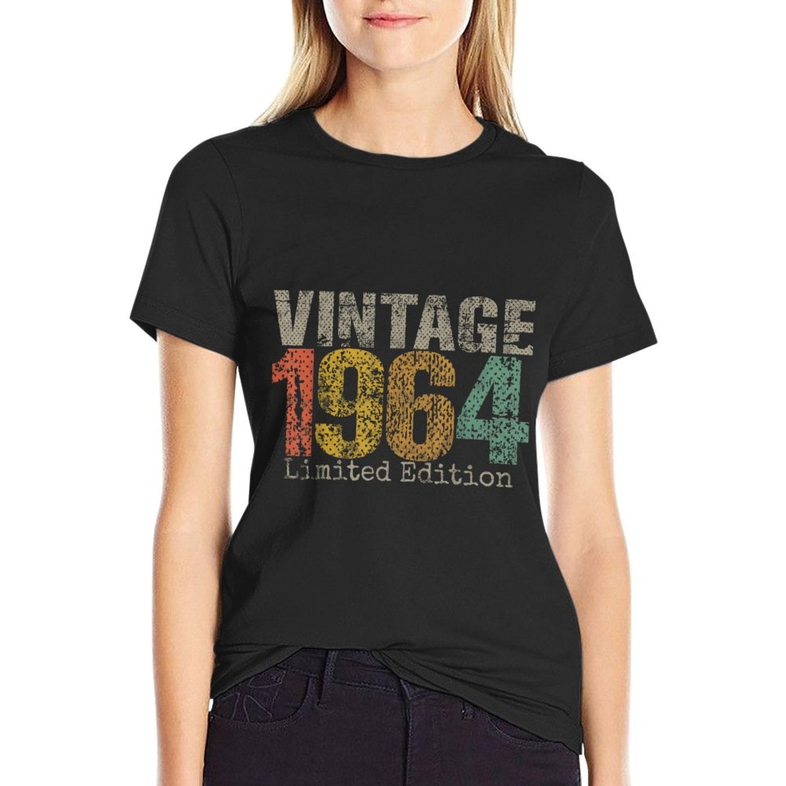 Vintage 1964 Limited Edition 61st Birthday Gifts 61 Year Old  Oversized Silhouette T-Shirt