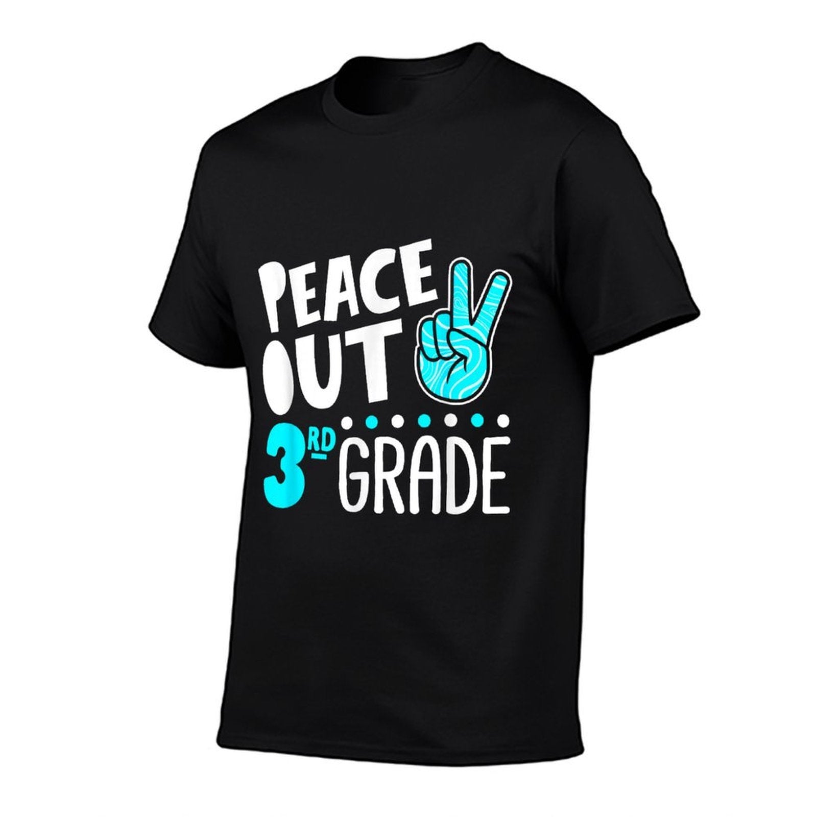 Peace Out 3rd Grade Graduation Last Day School 2025 Funny  Versatile T-Shirt