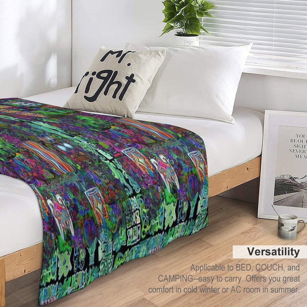 Pop Abstract All-season Throw Blanket