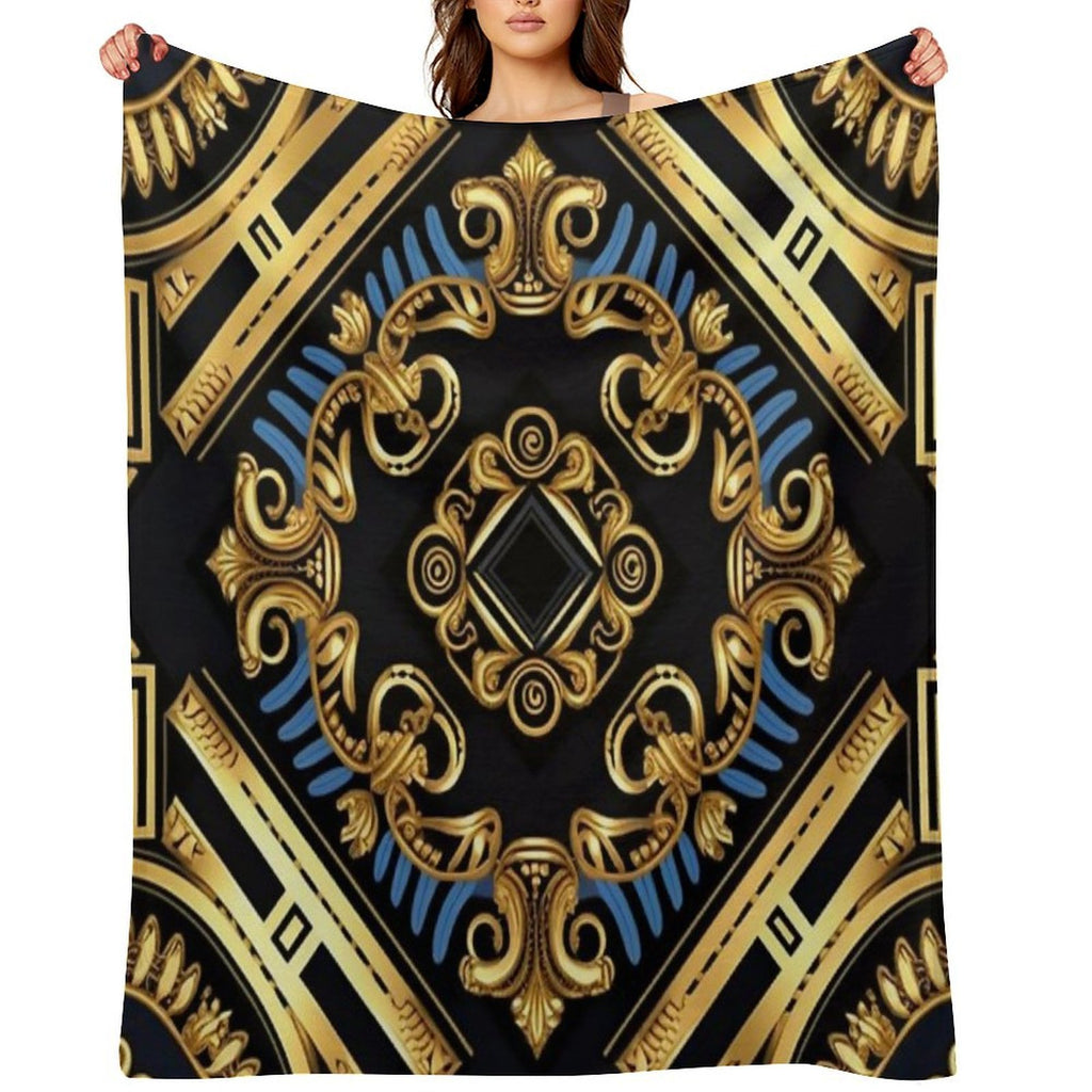 Golden Anti-pilling Throw Blanket