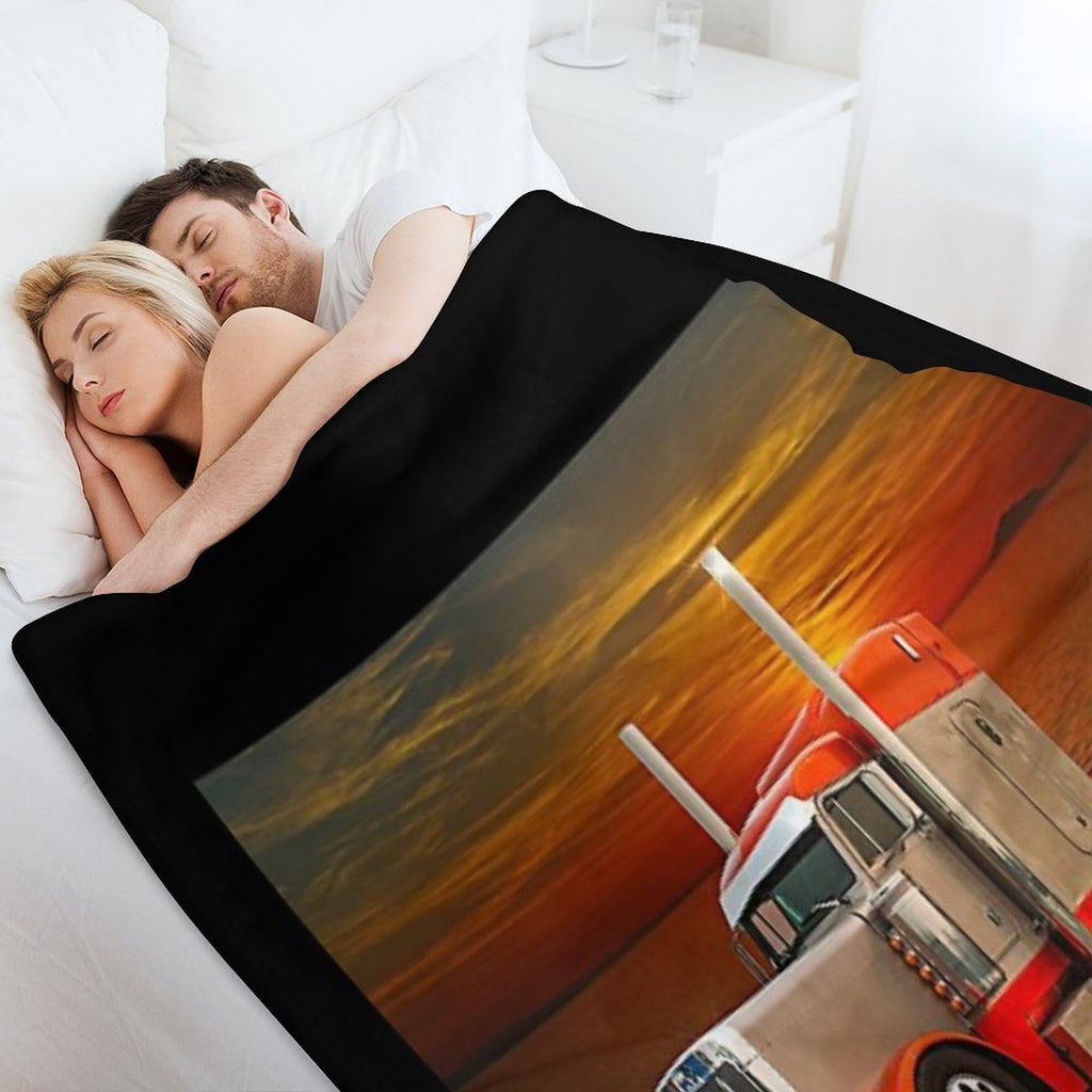 Cool Peterbilt Easy Care Throw Blanket