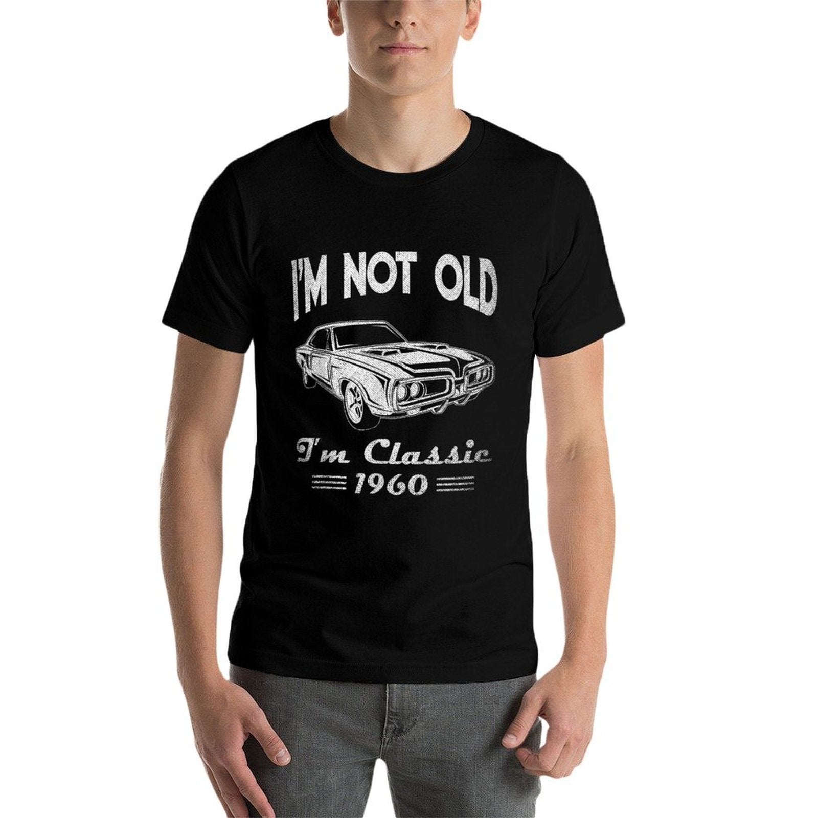 60th Birthday Ts For Men - Classic Car 1960  Heathered Texture T-Shirt