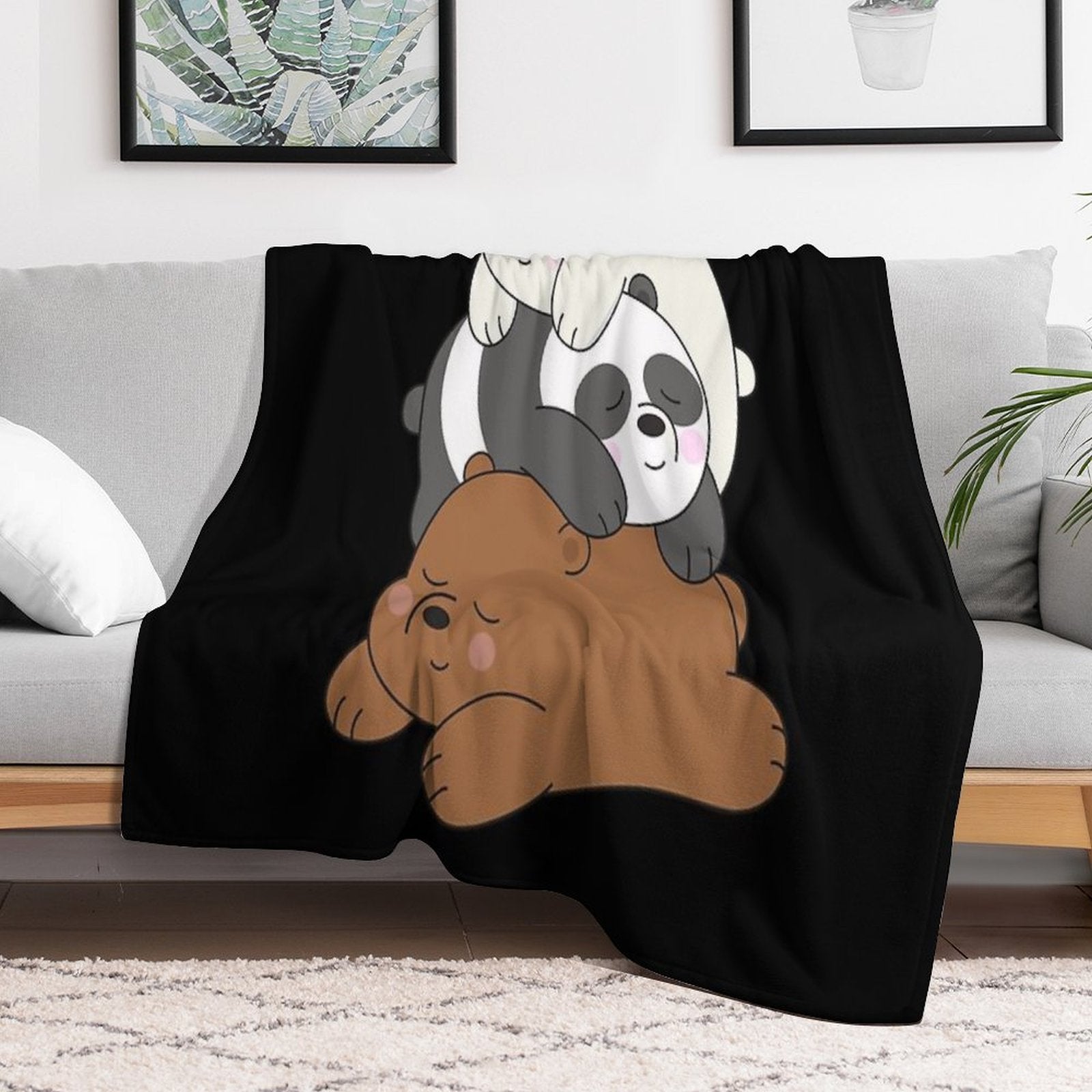 We Bare Bears Multi-functional Throw Blanket