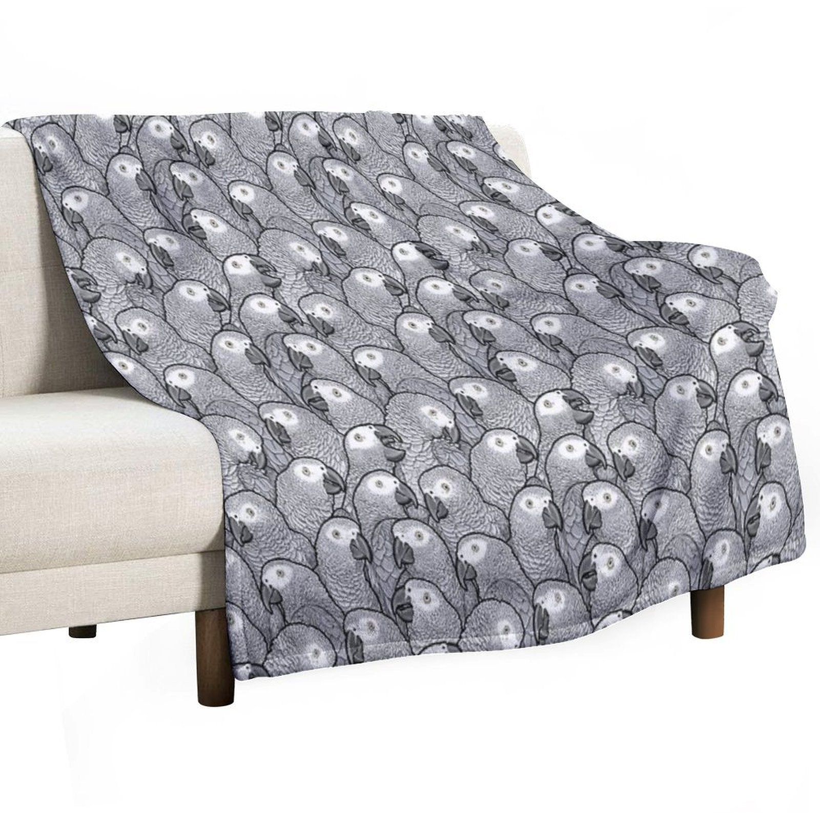 African Grey Parrots All-season Throw Blanket