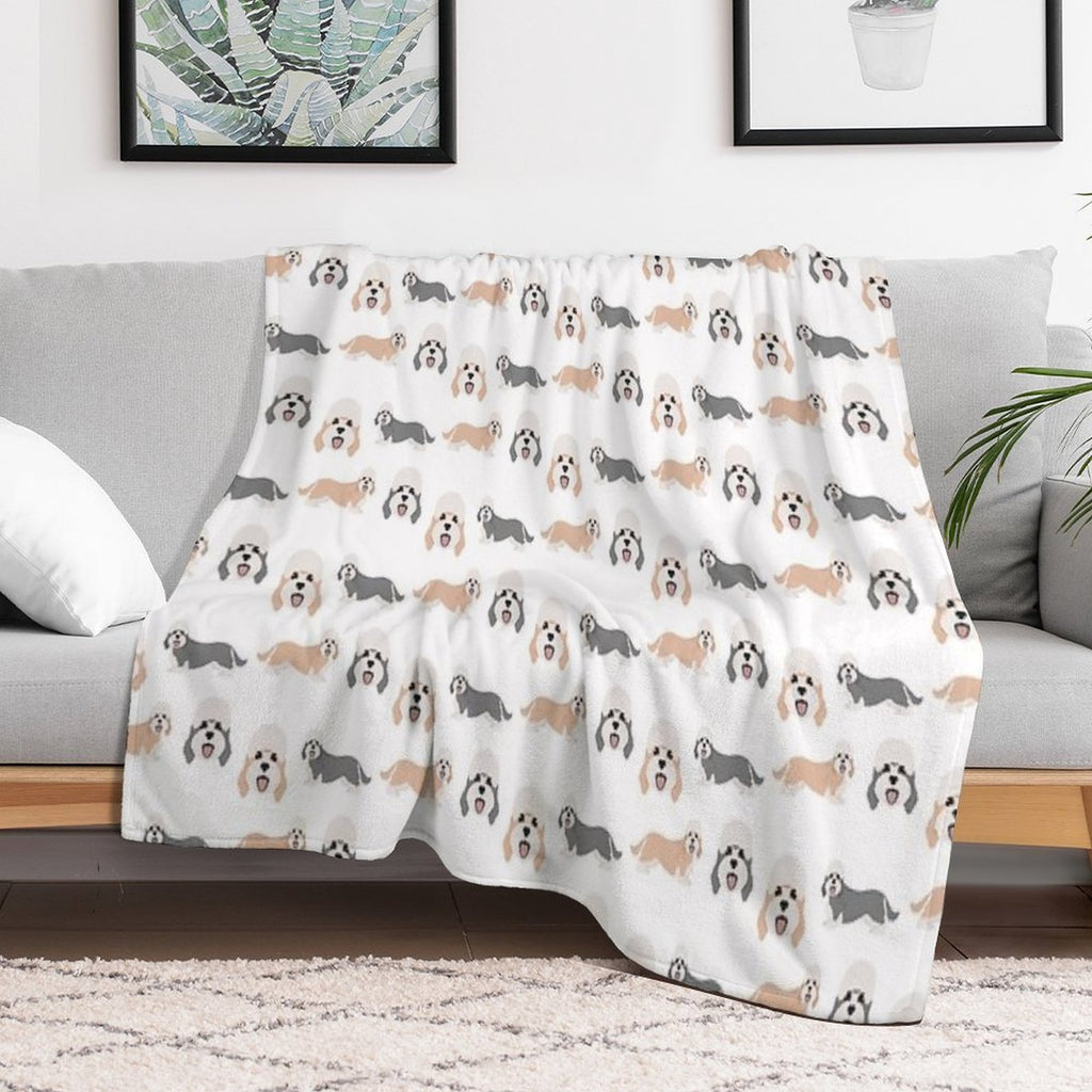 Dandie Dinmont Terrier Dogs Versatility Throw Blanket